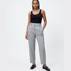 Zara High-Waist Tailored Women's Pants - Grey